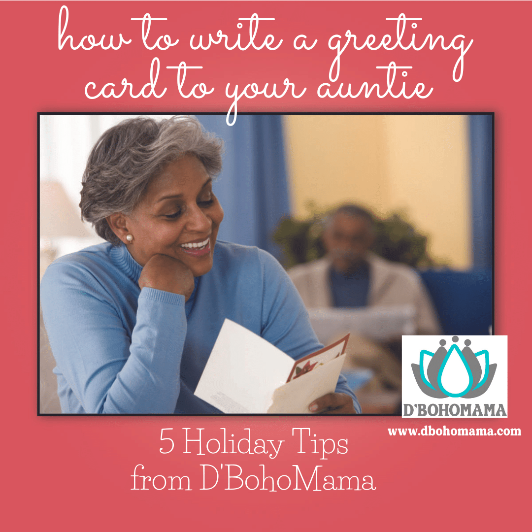 How to Write a Greeting Card to Your Auntie
