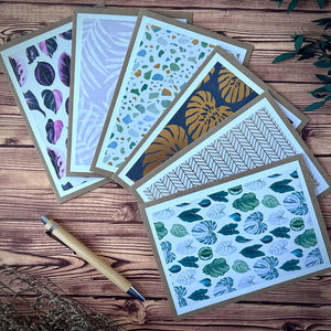 plant cards, card set, greeting cards, monstera cards, handmade cards, birthday cards, floral cards, assorted greeting card box set, box of cards, handmade greeting cards for all occasion, handmade all occasions