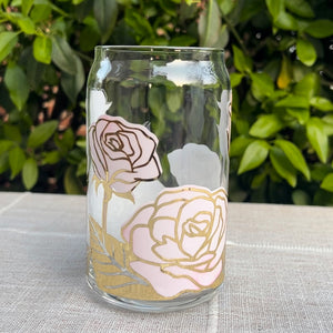 Rose Beer Can Glass Color Changing Cup (Pink or Purple)